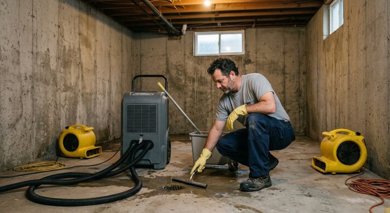 Basement Drying in Wilmington, NC