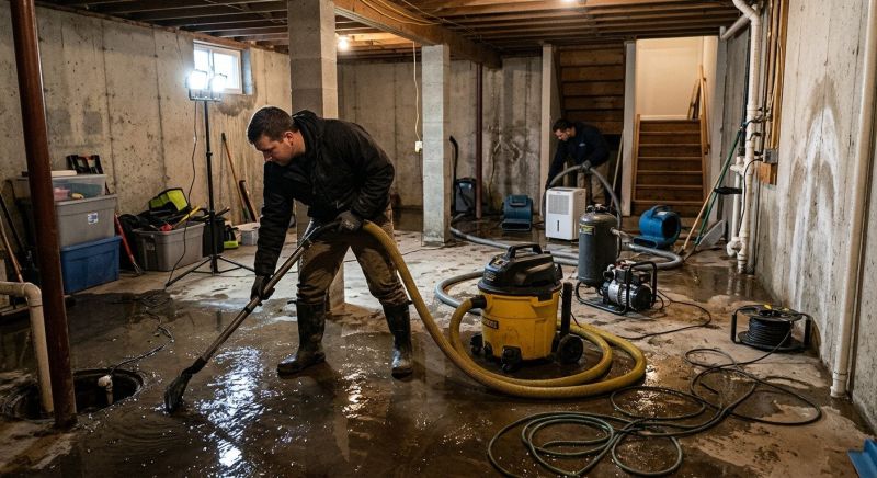 Basement Water Removal in Napa, CA