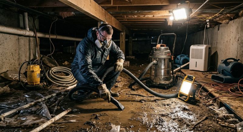 Crawl Space Water Remediation in Wilmington, NC