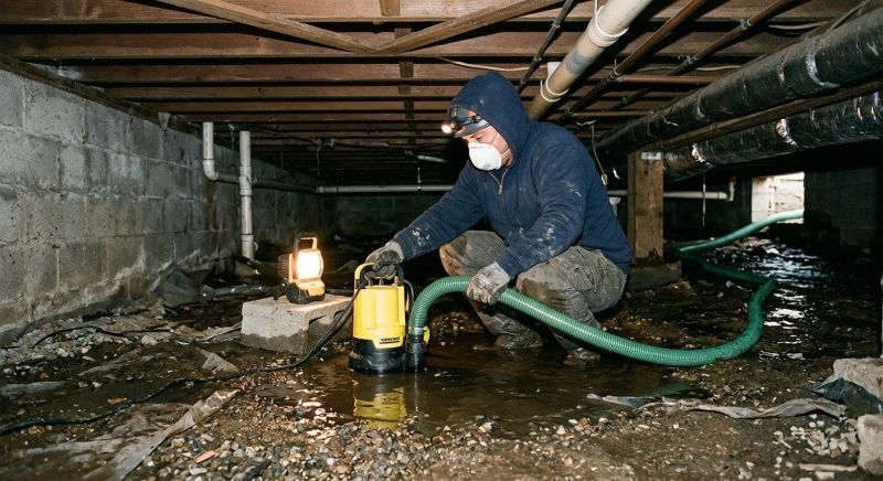 Crawlspace Water Cleanup in Santa Rosa, CA
