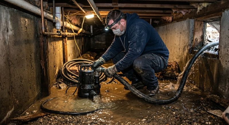 Crawlspace Water Removal in Mesa, AZ