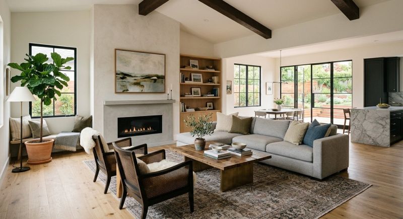 Living Room Renovation in Conroe, TX