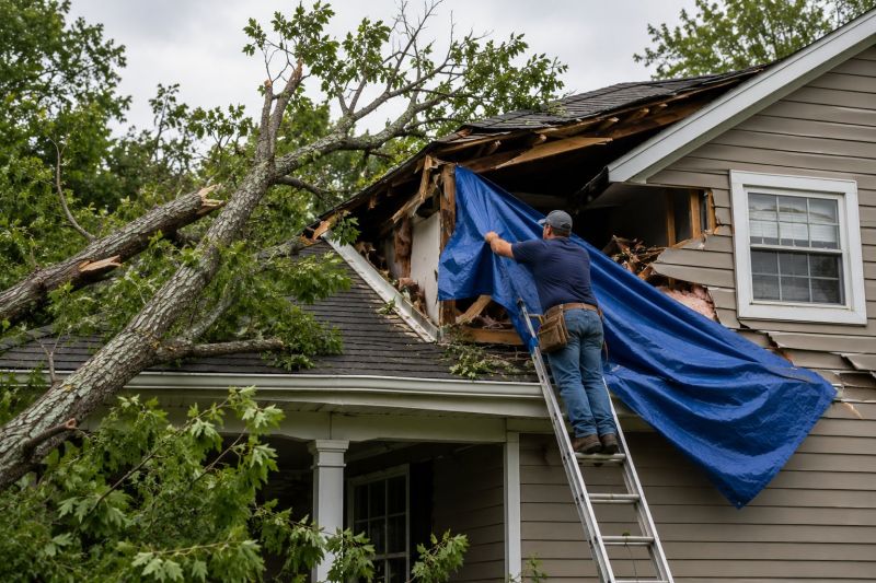 Roof Storm Damage Remediation in Kansas City, KS