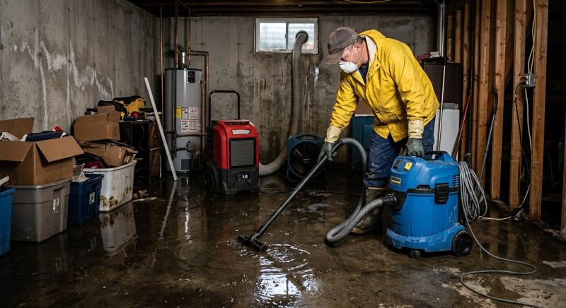 Basement Water Cleanup in Napa, CA