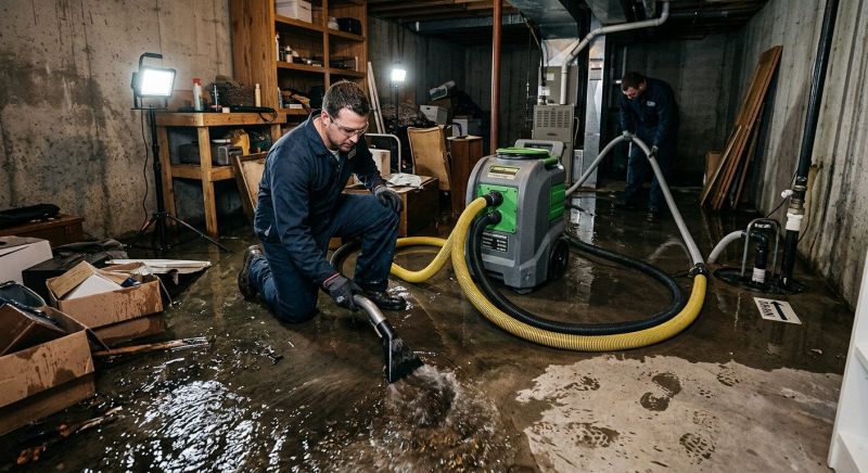 Basement Water Cleanup in Gilbert, AZ