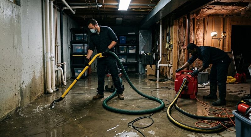 Basement Water Cleanup in Gilbert, AZ