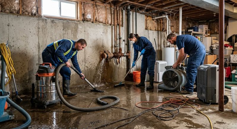 Basement Water Extraction in Wilmington, NC