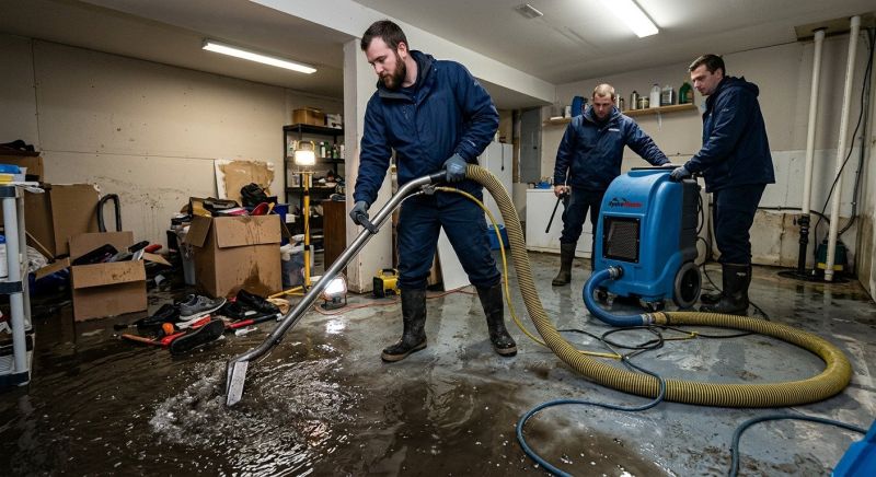 Basement Water Extraction in Wilmington, NC