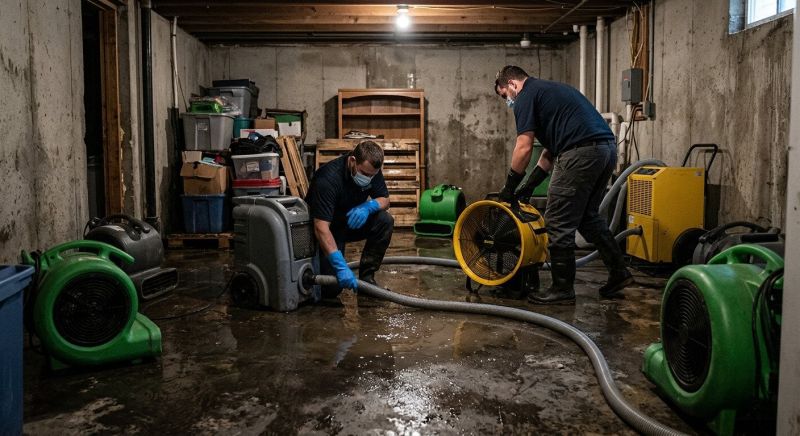 Basement Water Extraction in Napa, CA