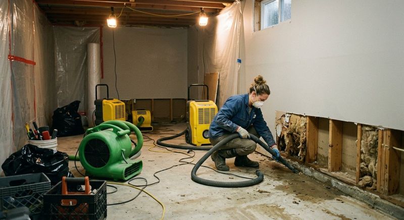 Basement Water Mitigation in Wilmington, NC