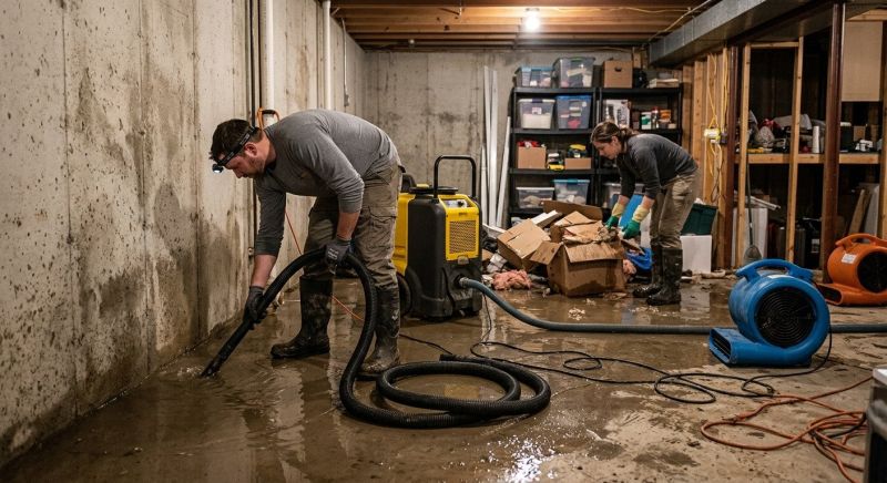 Basement Water Removal in Wilmington, NC