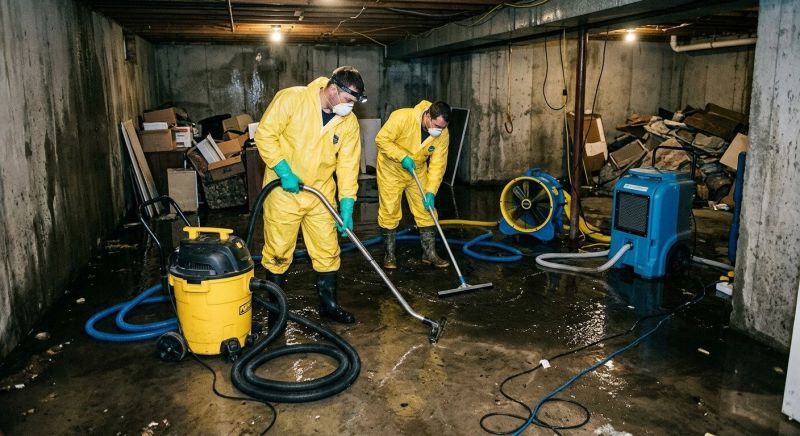 Basement Water Removal in Napa, CA