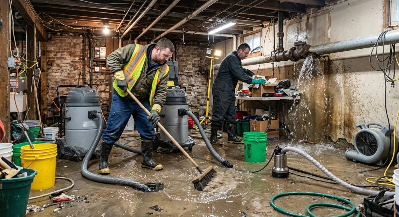 Burst Pipe Cleanup in Napa, CA