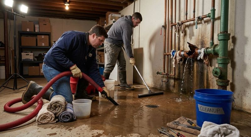 Burst Pipe Cleanup in Wilmington, NC
