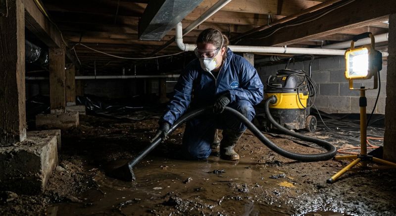 Crawl Space Water Remediation in Santa Rosa, CA