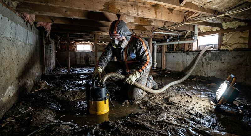 Crawlspace Water Removal in Wilmington, NC