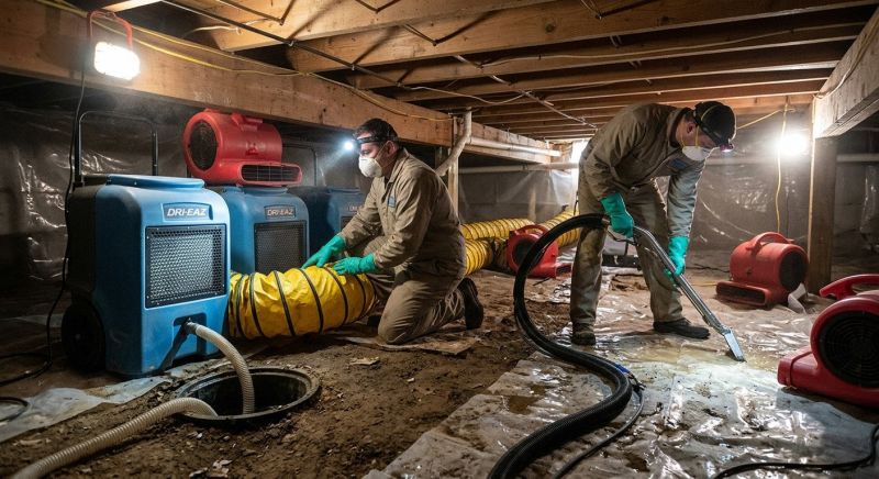 Crawlspace Water Restoration in Wilmington, NC