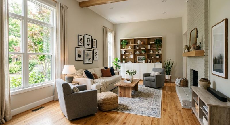 Living Room Renovation in Conroe, TX