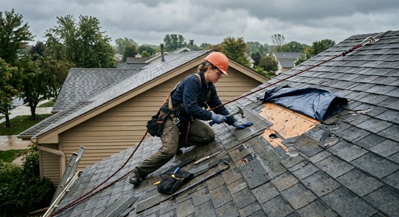 Roof Storm Damage Remediation in Kansas City, KS