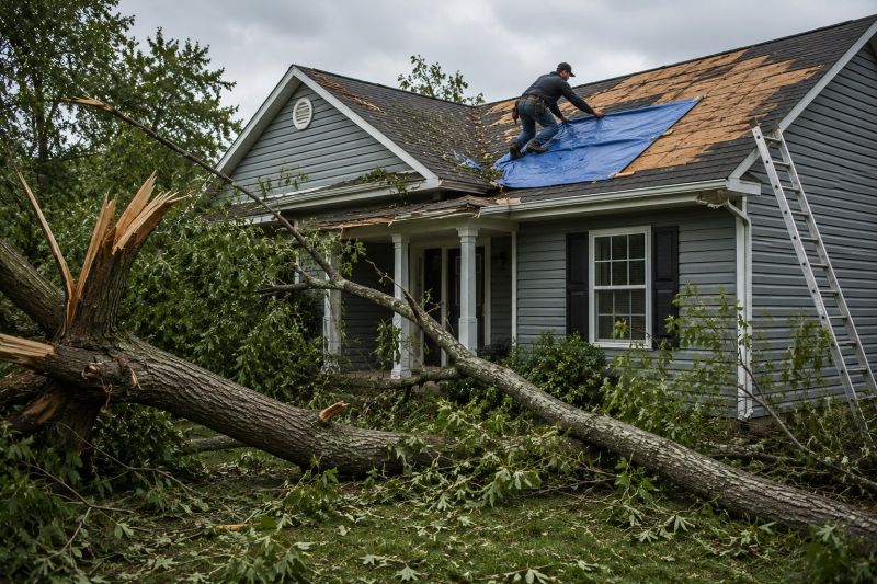 Roof Storm Damage Remediation in Overland Park, KS