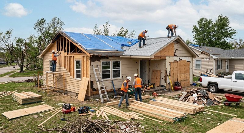 Tornado Damage Restoration in Overland Park, KS