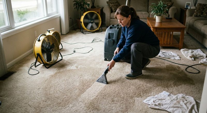 Wet Carpet Drying in Chandler, AZ