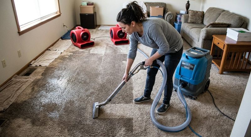 Wet Carpet Drying in Santa Rosa, CA